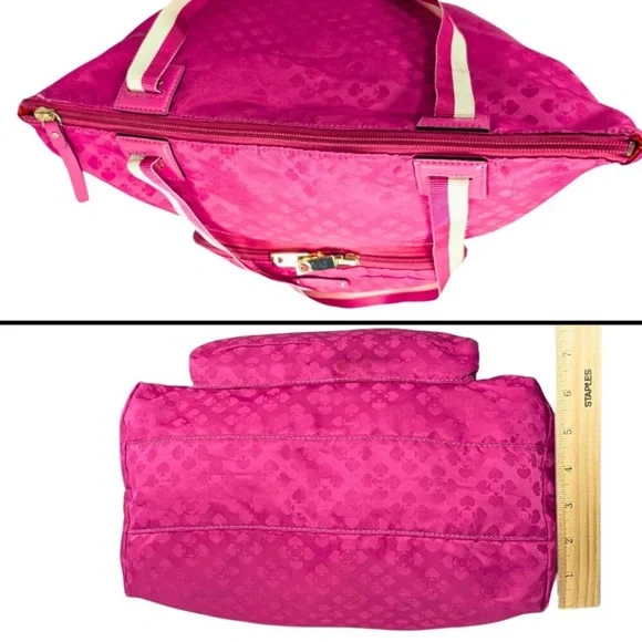 Kate Spade Bon Voyage Pink Nylon Large Packable Tote Bag - Picture 3 of 8